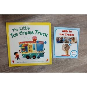 Children's story books the little ice cream truck & Milk to ice cream summer